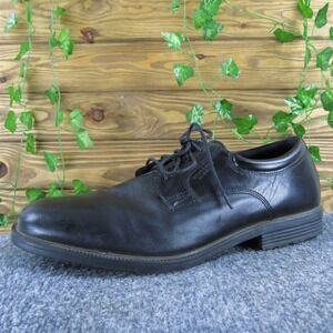Rockport Men's Walkability Adiprene Derby Oxfords Black Leather Size 10.5 Medium